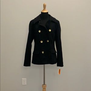 Juniors Faux Wool Peacoat